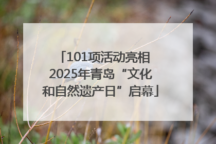 101项活动亮相 2025年青岛“文化和自然遗产日”启幕