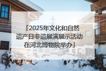 2025年文化和自然遗产日非遗展演展示活动在河北博物院举办