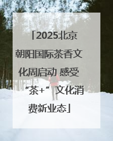 2025北京朝阳国际茶香文化周启动 感受“茶+”文化消费新业态