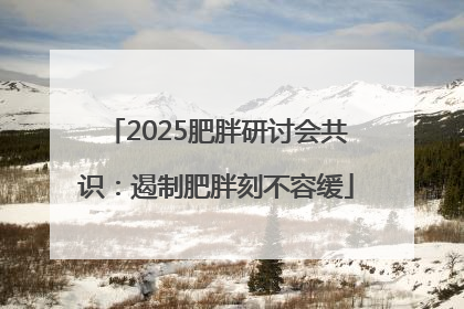 2025肥胖研讨会共识：遏制肥胖刻不容缓