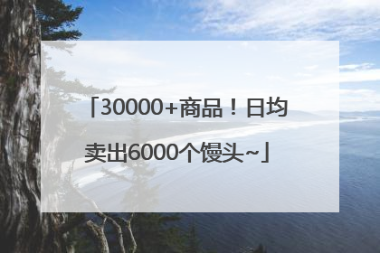 30000+商品！日均卖出6000个馒头~