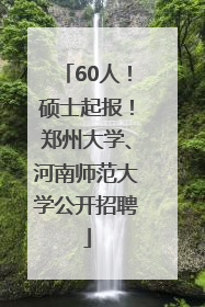 60人！硕士起报！郑州大学、河南师范大学公开招聘